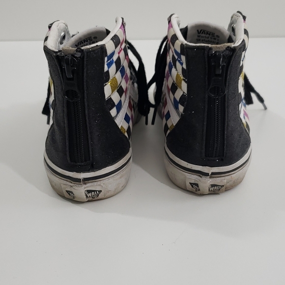 Vans Glitter Checkerboard SK8-hi zip 1.5 - Picture 3 of 8